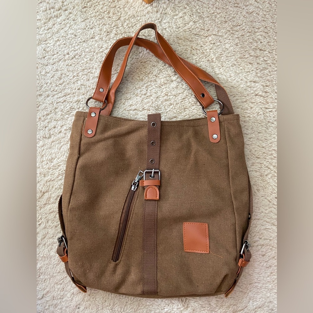 Canvas convertible bag